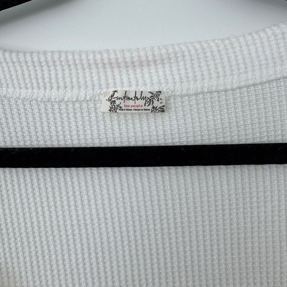 FREE PEOPLE On A Cloud Bodysuit Ivory Hippie Boho Bell Sleeve - Picture 6 of 9